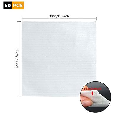 Berlune 200 Pack Foam Sheets Foam Pouches Bulk for Packing Dishes