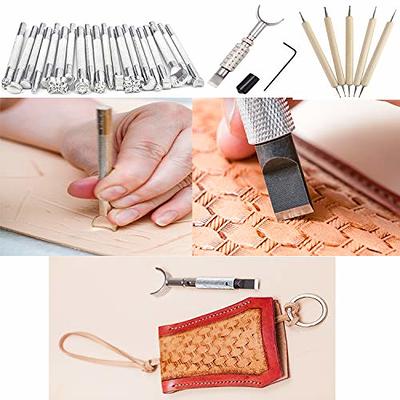 Leather Waxed Thread Stitching Needle Hand Tool Kit for DIY Sewing Craft  372 pcs