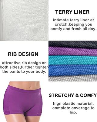R RUXIA Women's Boyshort Panties Seamless Nylon Underwear Stretch Boxer  Briefs 5 Pack (RX-B2102SPT, Small) - Yahoo Shopping