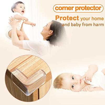 12 Pack Corner Protector for Baby: Baby Proofing Safety Corner Clear  Furniture Tablet Corner Protection| Protectors Guards, Baby Proof Bumper 