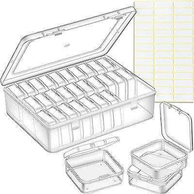 15 Grid Clear Organizer Box Adjustable Dividers Plastic Compartment Storage  Container For Craft, Beads, Earrings,Jewelry, Small Parts1pc