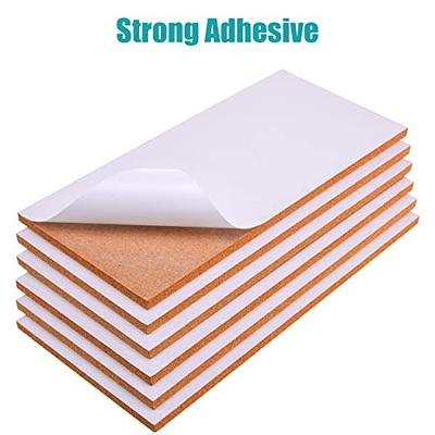  50 Pack Self Adhesive Cork Squares, 6 x 6 Inches Cork