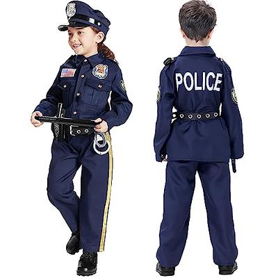 Deluxe Police Officer Halloween Costume and Role Play Kit for Kids