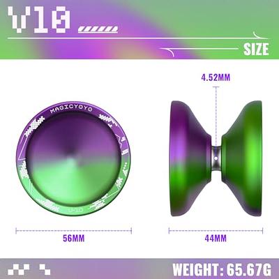 INOVASHON Yoyo Professional Unresponsive Yoyo V10 - Pro Metal Yoyo for Kids  Beginner and Advanced, Finger Spin