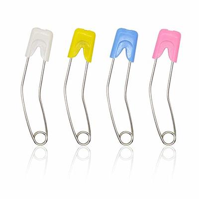 Multi-purpose Baby Safety Pins Fabric Diapers Garment Repair Child Proof  Safety Pin Plastic Head Random Color 