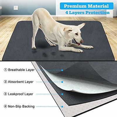 LOOBANI 2 Packs Extra Large Reusable Dog Mat for Floor, Non-Slip Washable  Pee Pads for Dogs, Fast Absorbent Pet Whelping Pads, Puppy Playpen Mat for