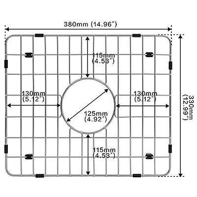 JOOKKI Silicone sink mat protectors for Kitchen 26''x 14''. Kitchen Sink  Protector Grid for Farmhouse