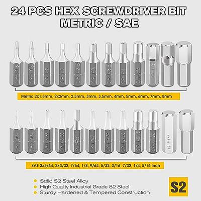 Generic S2 Alloy Steel Bits Set, 24Pcs Sizes Mini Screwdriver Kit