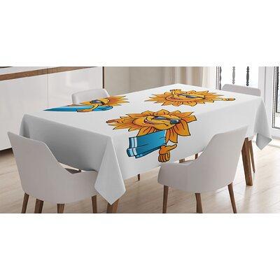 Ambesonne Cartoon Tablecloth, Surf Sun Characters Wearing Shades And  Surfboards Fun Hippie Summer Kids Design, Rectangular Table Cover For  Dining Room - Yahoo Shopping