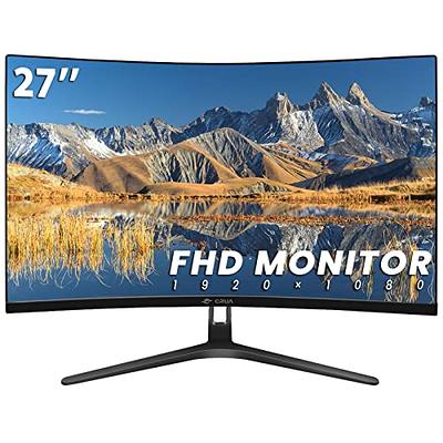 CRUA 27 144Hz/180Hz Curved Gaming Monitor, FHD 1080P VA Screen 1800R  Computer Monitors, 1ms(GTG) with FreeSync, Low Motion Blur, DisplayPort,  HDMI