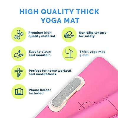 COOLU Innovative Yoga Mat For Home Workout And Outdoor Exercises - Non-Slip  Thick Yoga Mat for