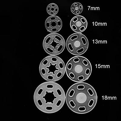 CHDHALTD 100pcs Sew-on Snap Buttons,Plastic Snaps Fasteners Press Studs  Buttons for Sewing Clothing,Snap Plastic Fasteners Button(15mm,Black) -  Yahoo Shopping