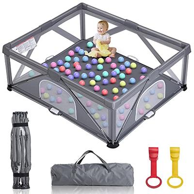 Grobeybees Playpen for Babies and Toddlers, Large Baby Playpen, Baby  Playard, Indoor & Outdoor Play Pen, Sturdy Safety Baby Play Yard with Soft