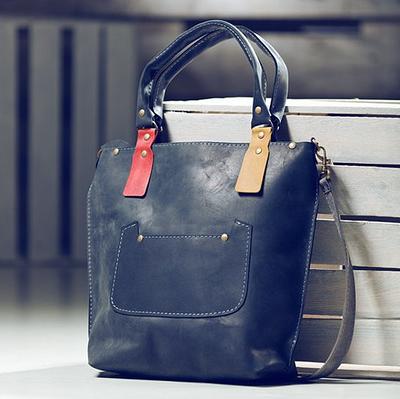 Leather Handbag, Work Bag Women, Crossbody Bag, Tote With Zipper