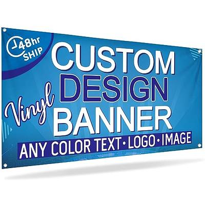 Personalized Banners and Signs Customize Custom Banner for Outdoor/Indoor  Banner with Photo Text Custom Birthday Banner for Birthday Party  Congratulations Anniversary Graduation Banner 6' X 2' - Yahoo Shopping