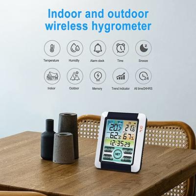 LIORQUE Weather Station Wireless Indoor Outdoor, Digital Weather Thermometer,  Temperature, Air Pressure, Humidity Monitor, Weather Forecast with LCD  Backlight, Alarm Clock with Outdoor Sensor - Yahoo Shopping