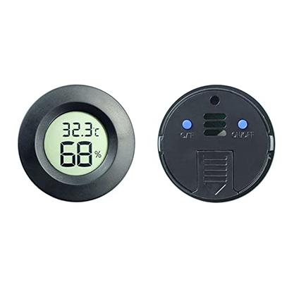 Digital Thermometer Hygrometer Round Mini LCD