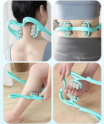 Neck Massager Roller Six-Wheel Plastic Shoulder Trigger Point Therapy  Relaxation