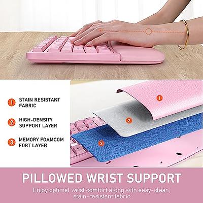 pink ergonomic keyboard