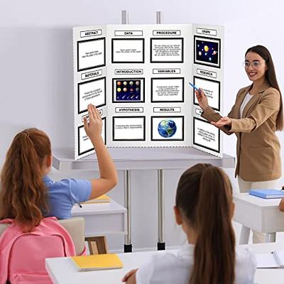 5 Pcs Tri Fold Poster Boards 22 x 14 Presentation Board 3 Fold Display  Board Small Trifold Poster Board Cardboard Exhibition Board School Science