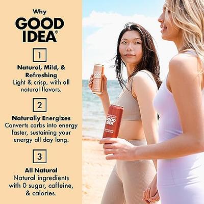  GOOD IDEA - Functional Sparkling Water - Variety Bundle -  Natural Flavors - Refreshing Taste - Improve Metabolic Health & Energy -  Zero Sugar - Zinc - Amino Acids - Energy Drink - 12 oz - 18 Cans