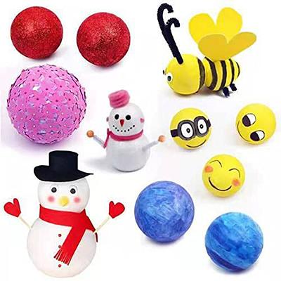 Pllieay 20 Pieces 3 Inch Large Styrofoam Balls, White Polystyrene Craft  Foam Balls for Art, Craft, Household, School Projects, Party Decoration