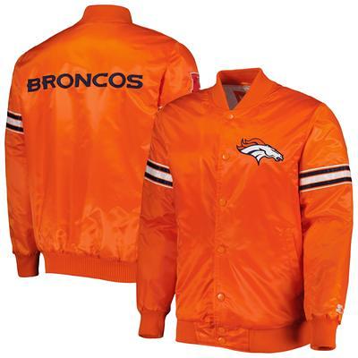 Starter Orange Denver Broncos Extreme Full-Zip Hoodie Jacket