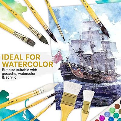 Dyvicl Watercolor Paint Set 42 Assorted Colors Foldable Paint Set