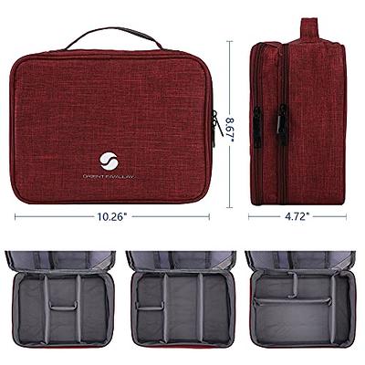 Orient Famulay Travel Electronics Organizer, Waterproof Cable Organizer Bag for Electronic Accessories Double Layer Large Shockproof Cable Storage Bag