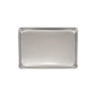 Choice Full Size 19 Gauge 18 x 26 Wire in Rim Aluminum Perforated Bun /  Sheet Pan