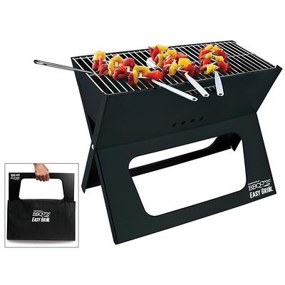 MF Studio 34'' Charcoal Grill Extra Large Portable BBQ Grill, Black