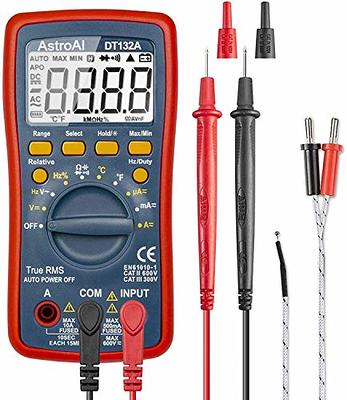 Etekcity Professional Digital Multimeter Voltmeter A1000, AC/DC Voltage  Tester, TRMS 6000 Counts, Current, Resistance, Frequency, Continuity