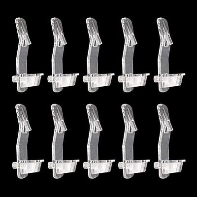 20 Pcs Nail Free Plastic Cabinet Shelf Support Pegs Locking