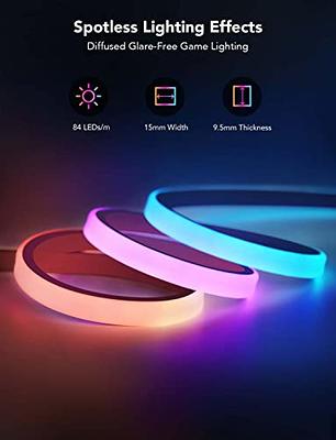 Govee Neon RGBIC Rope Lights with Music Sync, DIY Design, Works with Alexa,  Google Assistant, 10ft LED Strip Lights for Gaming, Bedroom Living Room