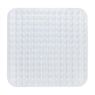 Mainstays Oval Bubble Bath Vinyl Tub Mat, Clear, 16 x 27