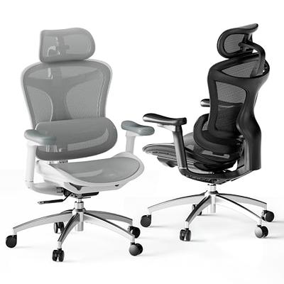 SIHOO High-Back Mesh Office Chair, Ergonomic Chair for Desk, Breathable  Mesh Design Adjustable Headrests Chair Backrest and Armrest, for Home  Office, Black 