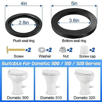 RV Toilet Seal Kit Parts Accessories for 385311652 RV Toilet Seal Kit and  385311658 RV Toilet Flush Seal,for Dometic 300/310/320 RV Toilet