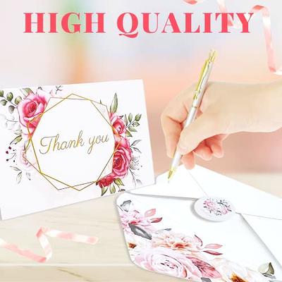 50 Large 4x6 Thank You for Your Order Cards - Bulk Kraft Postcards Purchase Inse