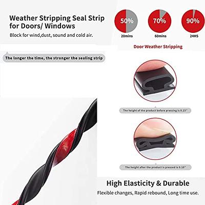 80IN Self Adhesive Window Gap Sealing Strip, Windproof Soundproof Weather  Stripping Door Seal, PU Foam Sliding Door Bottom Seal Tape Guard Sealer  Dust