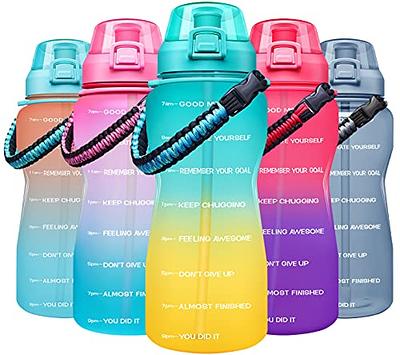 OLDLEY Water Bottles, 32 OZ (2 lids) Motivational Water Bottle with Time  Marker, Leak-Proof Tritan BPA-Free, Stay Hydrated During Workouts, Gym,  During Outdoor Activities Like Camping (Pink Blue) - Yahoo Shopping