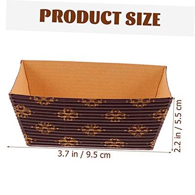 HOMSFOU 25pcs Corrugated Cake Tray Mini Pan Banana Cake Christmas Wrapping  Paper Bread Loaf Bread Loaf Pan Loaf Pans Rectangle Cake Cups Decorative  Cake Cups Simple Cake Packing Cups Paper - Yahoo