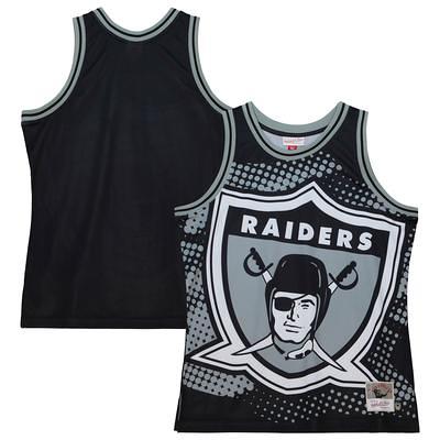 Men's Mitchell & Ness Bo Jackson Black/Silver Las Vegas Raiders 1988 Split Legacy Replica Jersey Size: 3XL