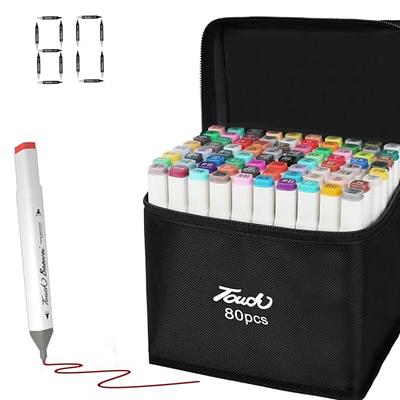 Ogeely Alcohol Markers, 82 Color Dual Tip Art Markers for Kids Adults,  Permanent Sketch Markers for Artists, with Organizing Case, Black Liner and  Pad, for Illustration Designing Drawing - Yahoo Shopping