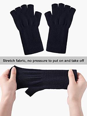 Janmercy 9 Pairs Fingerless Gloves Kids Finger Half Winter Gloves