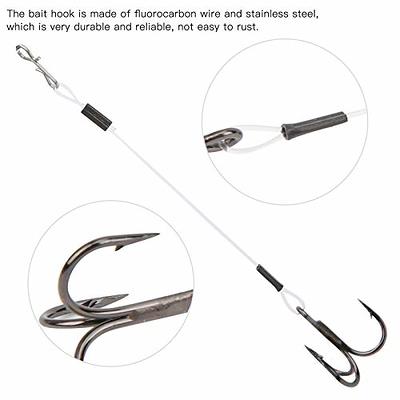 2 Pack Fishing Line Hook, SGWL-PK110-10cm Fishing Stainless Steel Treble  Hook Stinger Soft Bait for Fishing Accessory - Yahoo Shopping