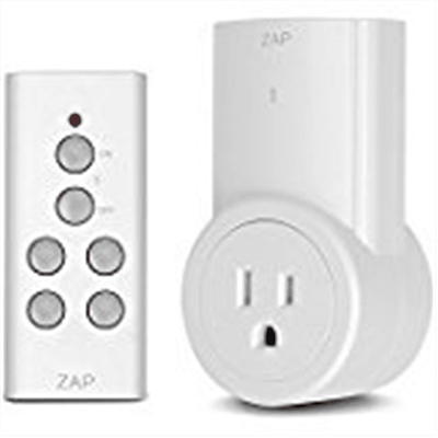 NeweggBusiness - BN-LINK Mini Wireless Wall-Mounting Remote Control Outlet  Switch Power Plug in for Household Appliances Wireless Remote Light Switch  LED Light Bulbs White (3 Outlets)