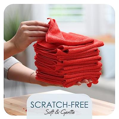 Hearth & Harbor Microfiber Cleaning Cloth, Microfiber Towels for Cars 144  Pack Washcloths, Red Cleaning Rags, Reusable Microfiber Towel, Microfiber Cloth  Rags for Cleaning, Lint Free Cloth - Yahoo Shopping