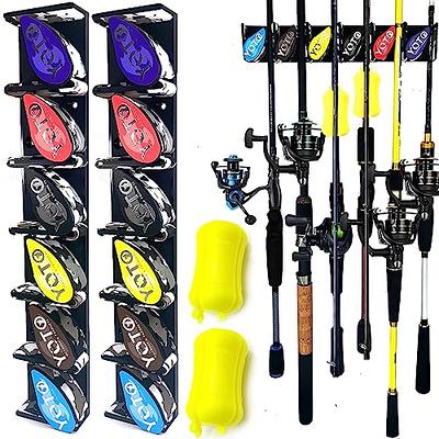 Fishing Rod Holder Bracket - Wall Mounted Fishing Rod Holders Racks Tube 3  Stand-Off Tube Fishing Rod Pole Support with Screws Side-Mount