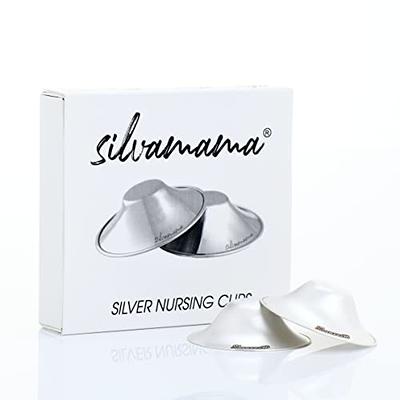 SilverMio The Original Silver Nursing Cups, Nipple Shields for Nursing  Newborn, Nursing Silver Breast Pads Breastfeeding Newborn Essentials Must  Haves, Baby Essentials (Regular Trilaminate) : : Baby