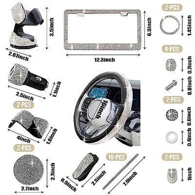 2 Sets Auto Parts Bejeweled Kit Car Decoration Accessory Mount Phone Rack  Bling for Accessories 